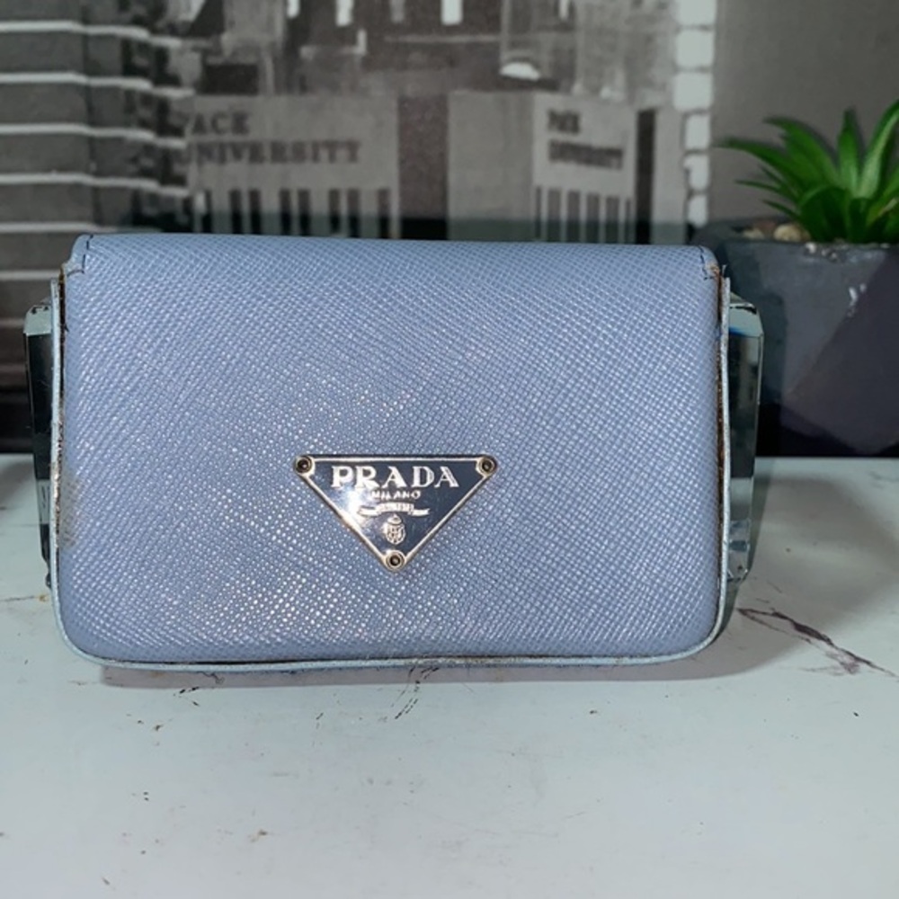 Prada Blue Wallet
